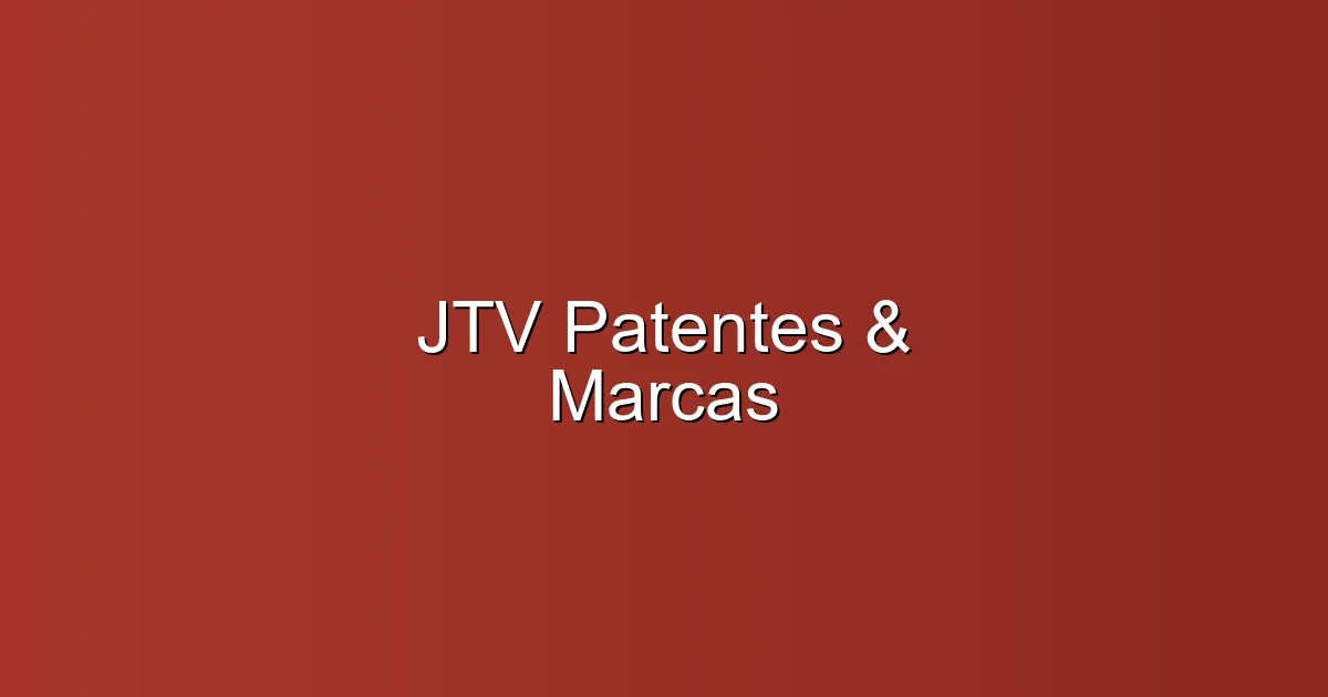 JTV Patentes & Marcas en Elda: Abogado de patentes